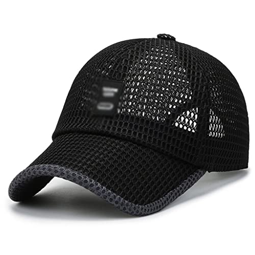 Chapeau en filet de gaze pour hommes ZYFSHA, casquette de baseball respirante et anti-soleil