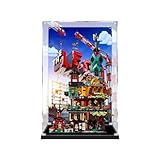 Vitrina acrílica para modelo Le-go 71741, caja expositora a prueba de polvo (solo caja expositora) (fondo de 3 mm)