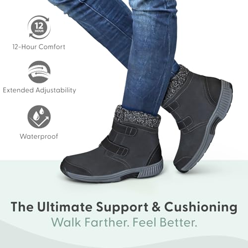 Orthofeet Women's Orthopedic Waterproof Winter Boot with Arch Support Florence2