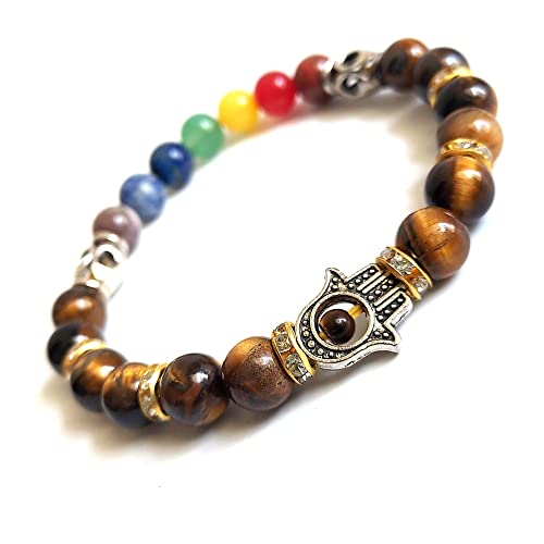 Image of HEALING AND SEMI-PRECIOUS CRYSTAL STONE BRACELET 8 MM ROUND FOR FENSHUI
