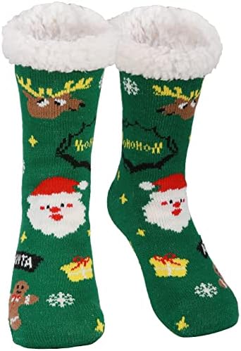 Knuffelsokken Kerstmis, knuffelsokken dames 36-42, knuffelsokken, huttensokken, Winter warme pluizige sokken, knuffelsokken dames 39-42 kerstmis (rode en witte eland