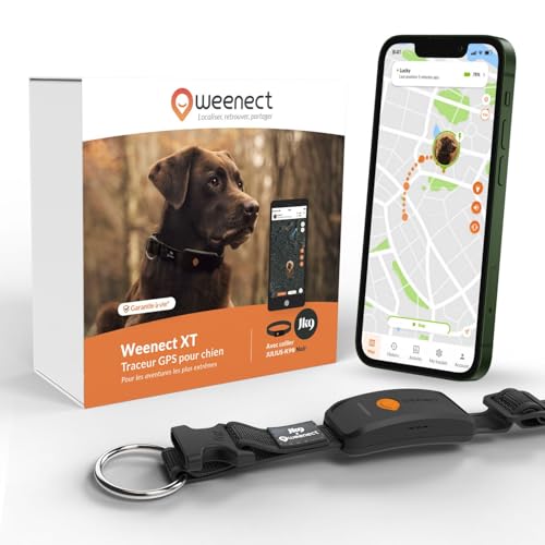 Weenect Chien XT - Nouveau Collier GPS pour Chien |