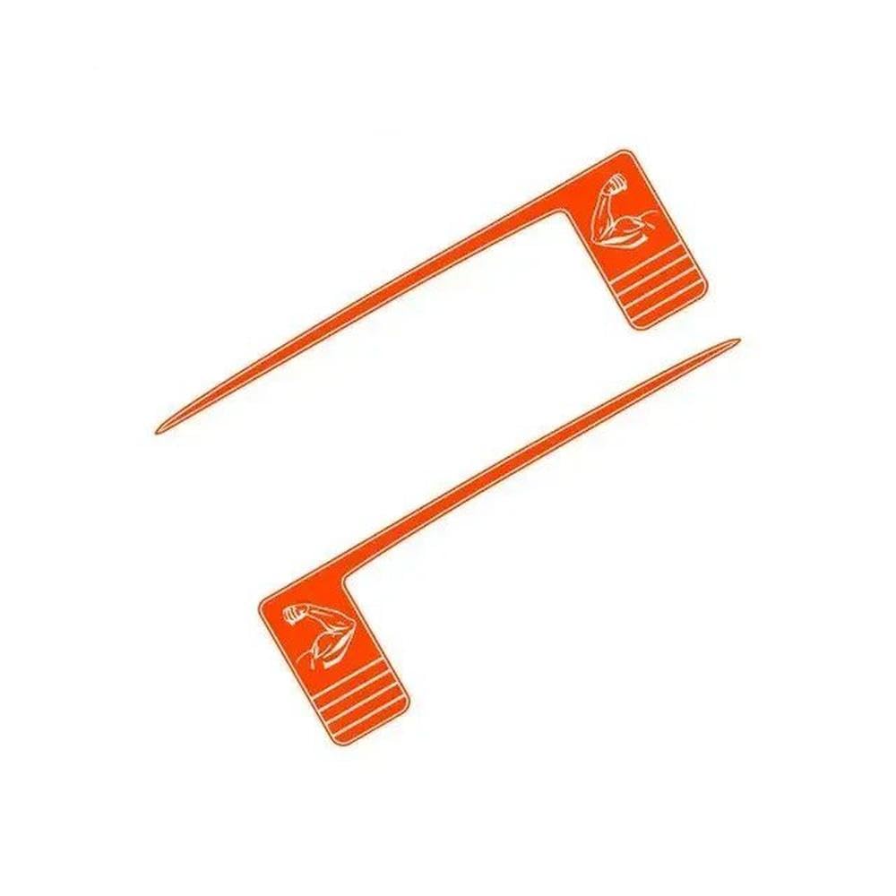 Auto-Außenzubehör, Auto-Aufkleber, Pickup, Heck, Kofferraum, Bettseite, Aufkleber, LKW-Grafik, Vinyl-Dekor Fahrzeugaufkleber(Orange)
