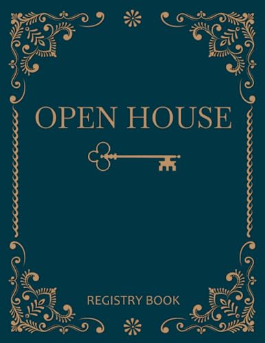Open House Registry Book: Up To 500 Unique Entries | Realtor Broker And Agent Visitor Guest Book | Real Estate Visitor Sign In Book Book | Guest book ... Home Seller, FSBO | 100 Page, 8.5 x 11 inches