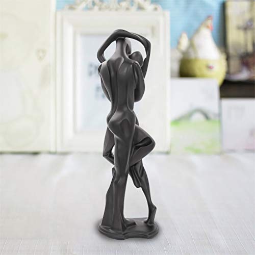 Dreamseden Romantic Couple Art Dancing Sculpture, Anniversary Wedding Statue Abstract Ornament Figurine Home & Office Decor (Passionate Embrace & Kiss) #TOP5