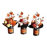 Photo Gallery perfk 3x bouquet di zucche di halloween fiori finti scelte ornamenti composizione floreale creativa per ufficio festa casa decorazione d interni Photo Gallery perfk 3x bouquet di zucche di halloween fiori finti scelte ornamenti composizione floreale creativa per ufficio festa casa decorazione d interni