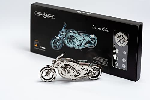Model Motorcycle Kit - 3D Model kit Chrome Rider - Moving Wind-Up Motorcycle Model 3D Puzzle - 3D Puzzle for Adults - Steampunk Motorcycle Model - Moving Wind-Up Motorcycle Model Model Motorcycle Kit - 3D Model kit Chrome Rider - Moving Wind-Up Motorcycle Model 3D Puzzle - 3D Puzzle for Adults - Steampunk Motorcycle Model - Moving Wind-Up Motorcycle Model