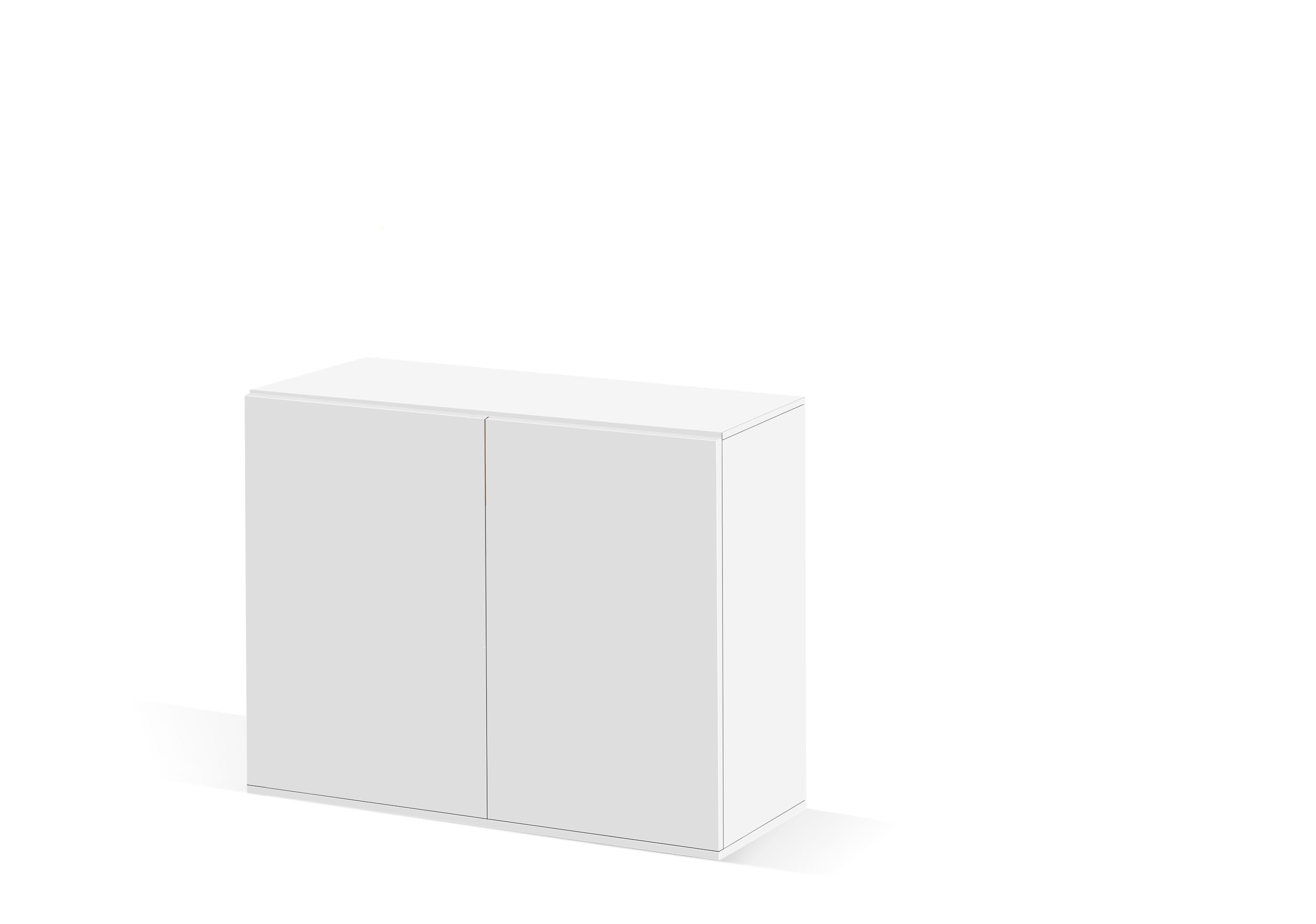 CIANO, Emotions Pro 100 White Wooden Aquarium Stand with 2 Doors and Storage Compartment 102 x 40 x 83 cm Made in Portugal