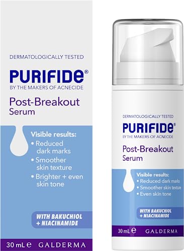 Purifide by Acnecide Post-Breakout Niacinamide Serum with Bakuchiol for Acne Prone Skin & Blemish Control 30ml
