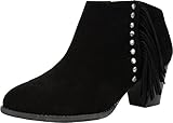 Vionic Women's Upright Faros Fringe Ankle Boot (Black, 9)