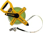 Komelon 6611IM Fibre de bobine longue bande de bobine ouverte Mesure de pouce / échelle métrique avec double fibre de verre en nylon, 100-Feet-30M par 1/2-Inch