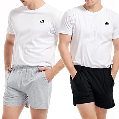 Image of AIMPACT Men's 4 inch Inseam Sleep & Lounge Pajama Shorts with Pockets
