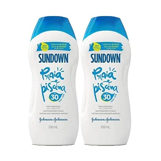 Kit com 2 Protetor Solar Sundown Praia e Piscina Fps 30 200ml