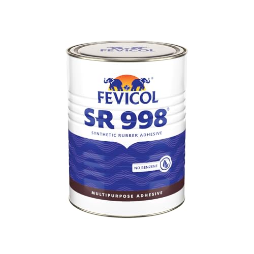 Image of Fevicol SR 998, 1 Litre | Best for Rubber, Fabric & Leather Furniture, Plywood, Lamination, Packaging, Crafts, DIY, Metal & Wood Bonding, Water & Heat Resistant, Fast Setting, Strong Durable Bond