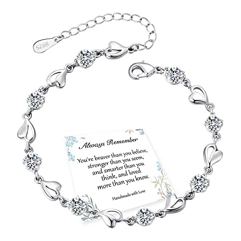 EXGOX Adjustable Heart Silver Bracelet Cover