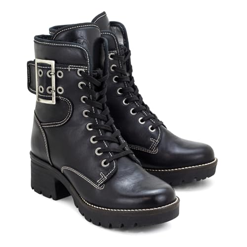 Dromedaris chunky lace-up boot with inside zip-Kanga4