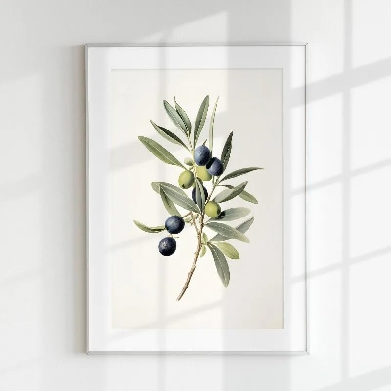 Tableau Moderne Vintage pour Cuisine - Toile Déco Agrumes et Fruits Salle à Manger