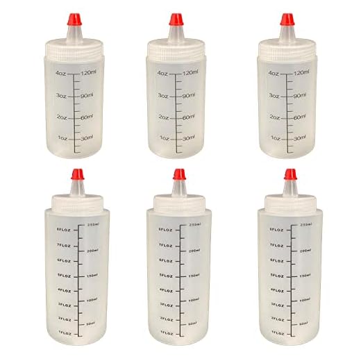 Biberon Aceite,Binblin 6PCS Aceitera Plastico Para Condimentos Mayonesa Salsas Ketchup Barbacoa Mostaza Salsa Picante y Aceite De Oliva