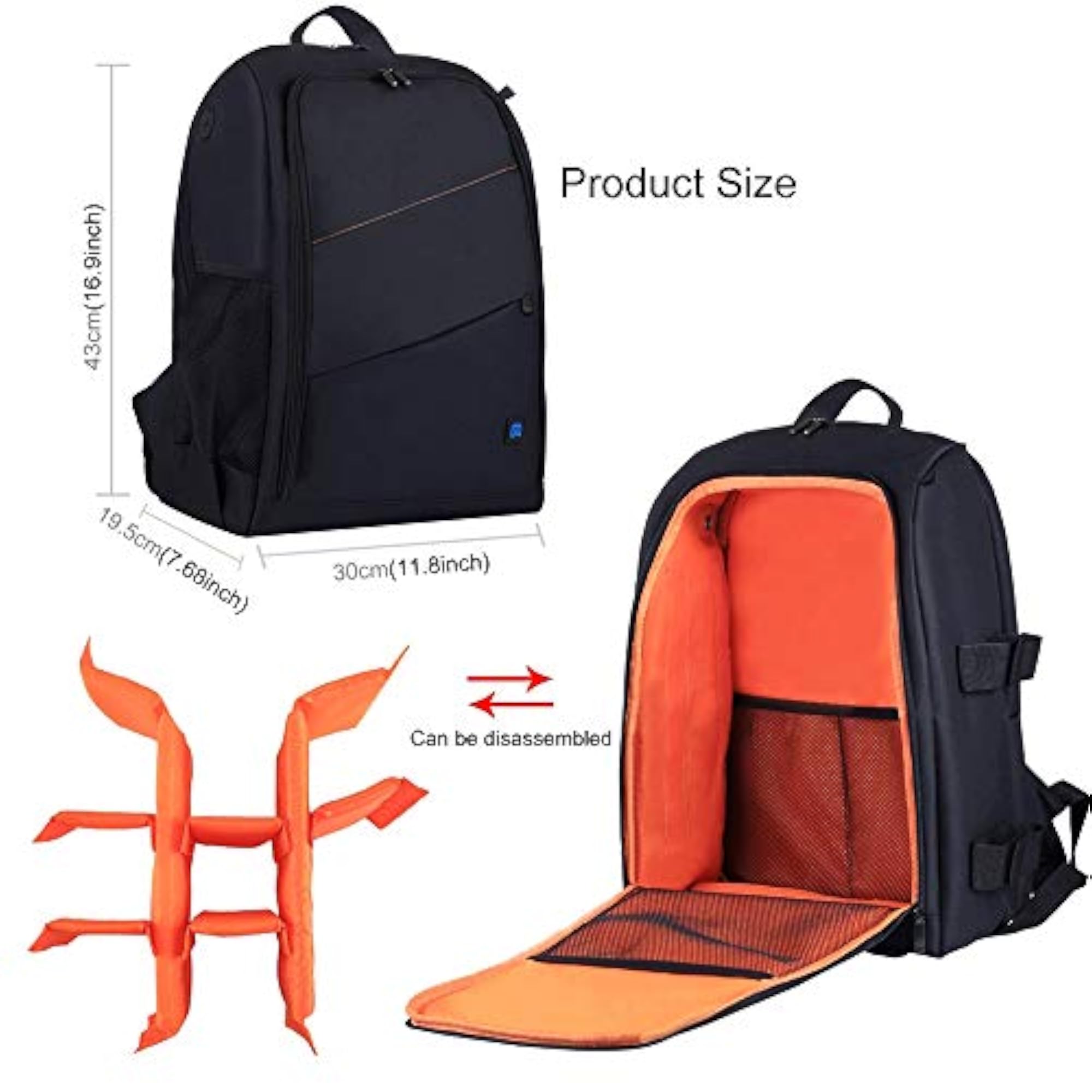 Scratch-Proof Dual Shoulders Backpack for DSLR Camera