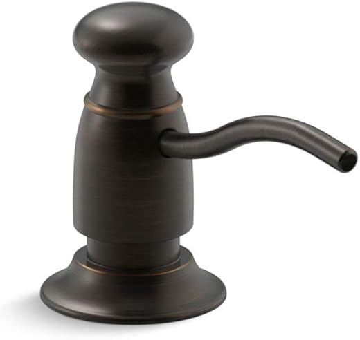 Kohler K-1894-C-2BZ Clam-Shell Packed Soap/Lotion Dispenser with Traditional Design, Oil Rubbed Bronze
