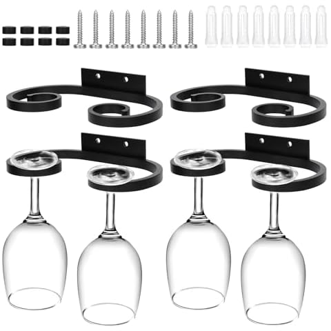 PEUTIER Wall Mounted Wine Glass Rack Cover
