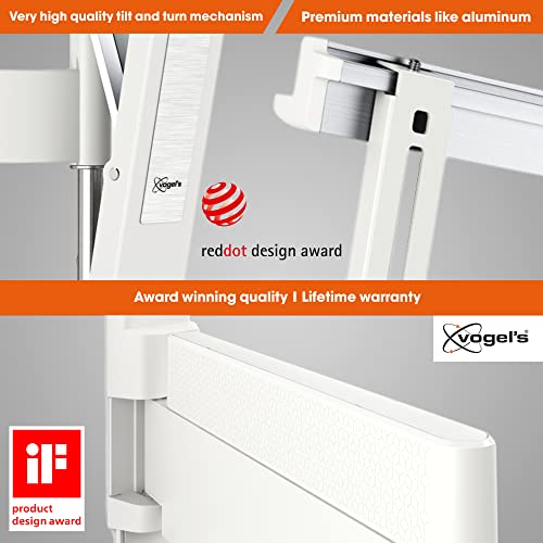 Vogel's Thin 445 Full-Motion Tv Wall Mount For 26-55 Inch Tvs | Swivels Up To 180º | Tiltable | Max. 40 Lbs (18 Kg) | Max. Vesa 400X400 | Ultra Slim Tv Wall Mount | Tüv Certified #TOP2