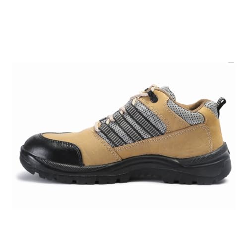 Image of Allen Cooper AC-9005 Safety Shoe - S.T - Buff Nubuck /CG Leather - PU - D.D - S.C - Low Ankle
