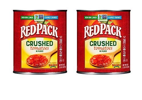Redpack Crushed Tomatoes in Puree, Kosher and Gluten Free, 1.76 Ounce Cans, 2-Pack