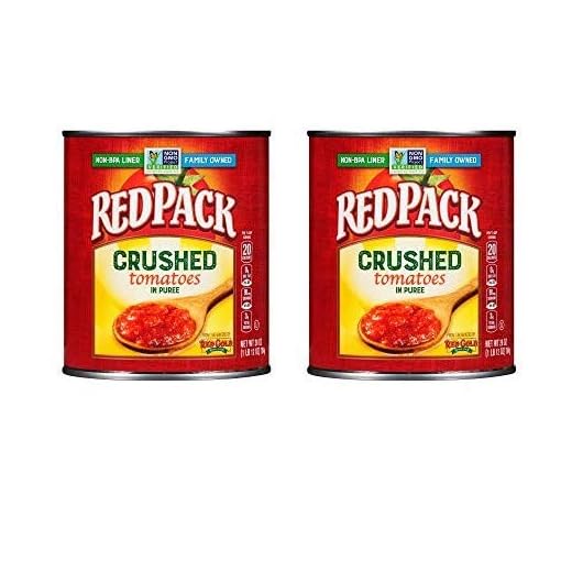Redpack Crushed Tomatoes in Puree, Kosher and Gluten Free, 28 Ounce Cans, 2-Pack