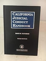California judicial conduct handbook 0314978186 Book Cover
