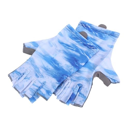 TOYANDONA 1 Pair Convenient Fishing Gloves UV Protection Comfortable Bike Gloves for Outdoor Activities Slip Shockproof Design Lightweight Breathable for Summer Use for Sharing with Friends