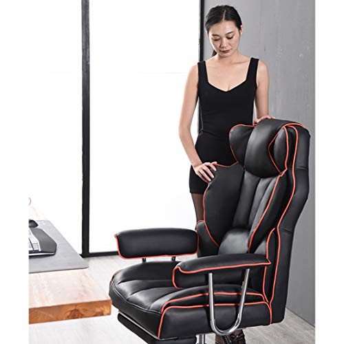 Chaise de direction à dossier haut réglable et repose-pieds rétractable