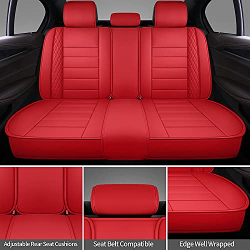 SPEED TREND Premium PU Leather Car Seat Covers #TOP19