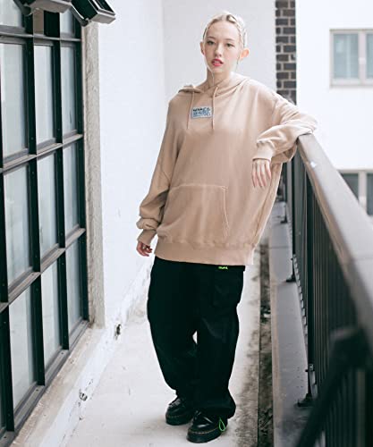 [エックスガール] フード付きトレーナー PRISM PATCH SWEAT 