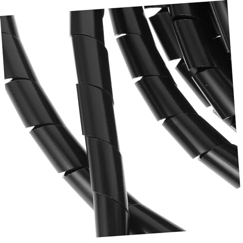 Cinta Enrollable en Espiral para Gestión de Cables Negra de 8m para Uso Bajo Mesa miniatura 2