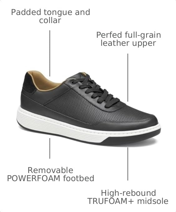 Image of Johnston & Murphy Men's Dawson Perfed U-Throat Sneaker