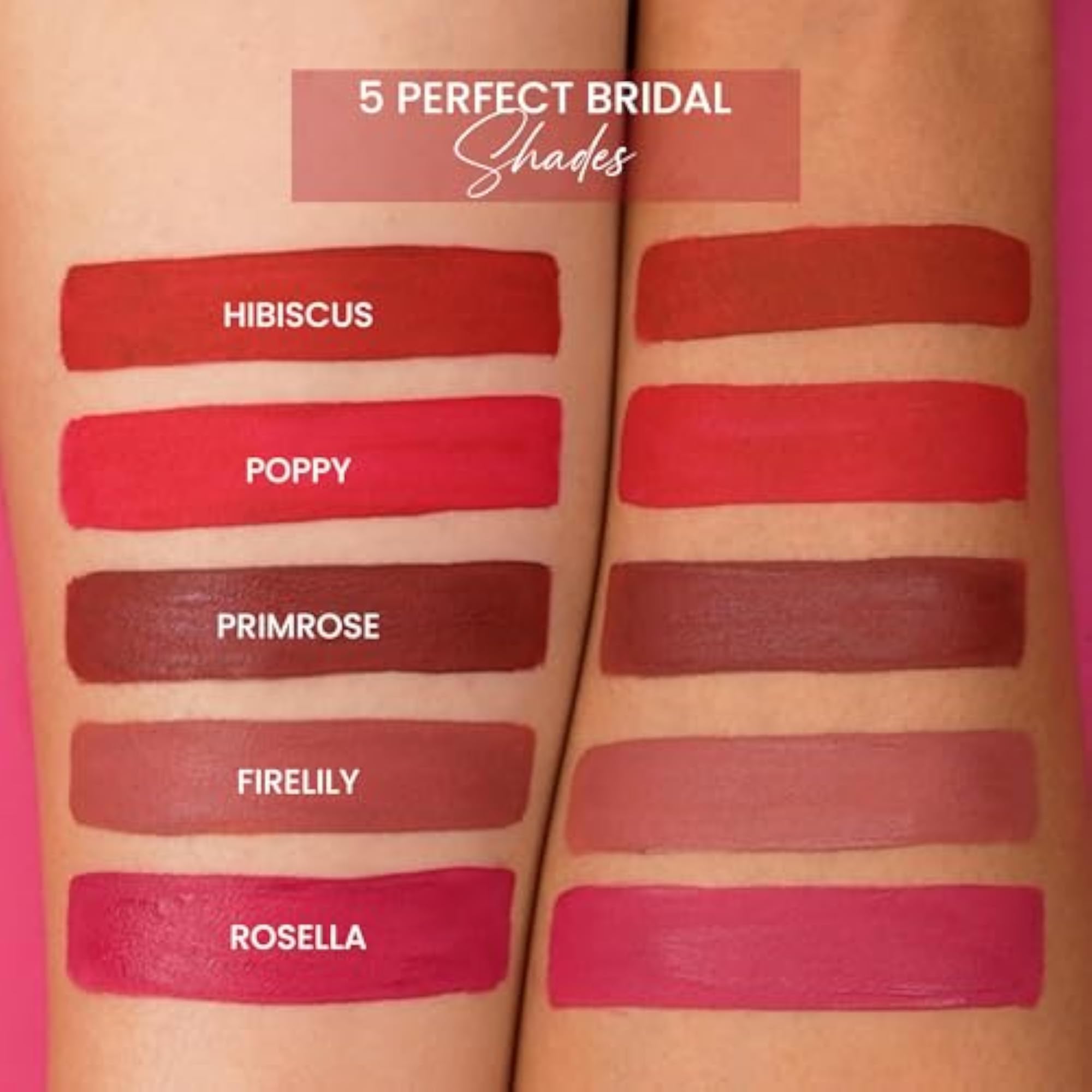 Silk Matte Liquid Lipstick Set, Long-Lasting & Smudge-Proof
