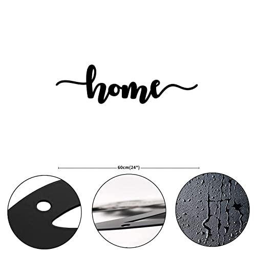 Home Word Art Sign Calligraphy Decorative Metal Sign House Numbers Sign Personalized Long Lasting Steel Metal Wall Hanging Sculpture Sign For Farmhouse Dining Room Workshop Decoration Home Decor #TOP1