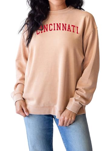 Sudadera marrón para mujer Chicka-D Campus Crew talla XL de corte clásico