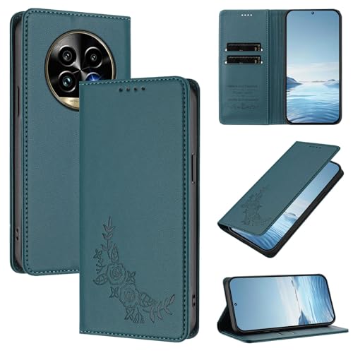 �X�}�z�P�[�X �Ή��@�� for Realme 13 Pro / 13 Pro Plus,�Ή��@�� for Realme 14 Pro Lite�yRFID�u���b�N�z�y�J�[�h�z���_�[�t�����z �}�O�l�b�g�J�� �X�^���h�@�\�t���z�X�}�z�P�[�X Green