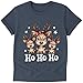 Custom Christmas T-Shirt – Deer “Ho Ho Ho” Design – Personalized Back Name – Handmade Holiday Tee in Multiple Sizes & Colors