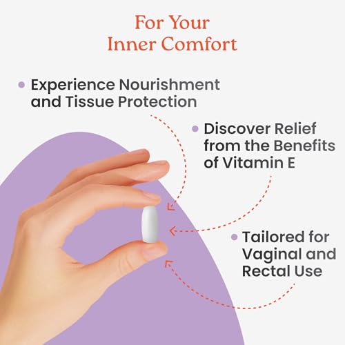 image for NewLife Naturals Vitamin E Suppositories 38IU - Vaginal Dryness Irrita