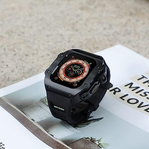 Kit de acero inoxidable VELORE para Apple Watch Ultra 8 con bisel de aleación 6