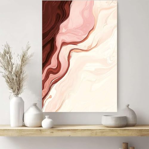 Cuadro de salón abstracto cálido para una decoración de pared moderna 5