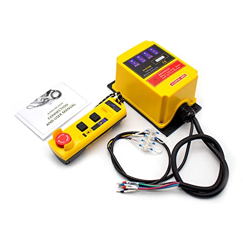 Télécommande Industrielle Sans Fil 1 Émetteur + 1 Récepteur AC 380V - Interrupteur Pour Palan Et Grue