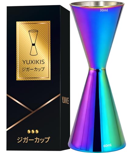 YUXIKIS ���W���[�J�b�v 30/60ml�A�v�ʃJ�b�v�A�W�K�[�J�b�v�A�ڐ���t���J�N�e���ʔt�A�E�C�X�L�[ �v�ʁA��̌^ 304�X�e�����X�|�A�o�[�e���_�[�������߁A�J�N�e�����V�s�t��