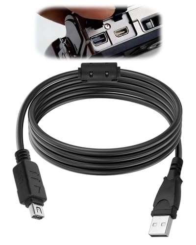 GEU USB Data Transfer Cable for Olympus Camera Charger Repalcement CB-USB5 CB-USB6 CB-USB8 Data USB Cable Compatible with Olympus Tough TG/SP/μ TOUGH/OM/OM-D&PEN Series Models in Description