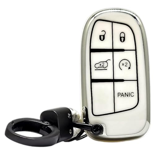 Capinha Chave 5 Botões Presencial Compátivel para Compass Renegade Cherokee Commander Grand Cherokee