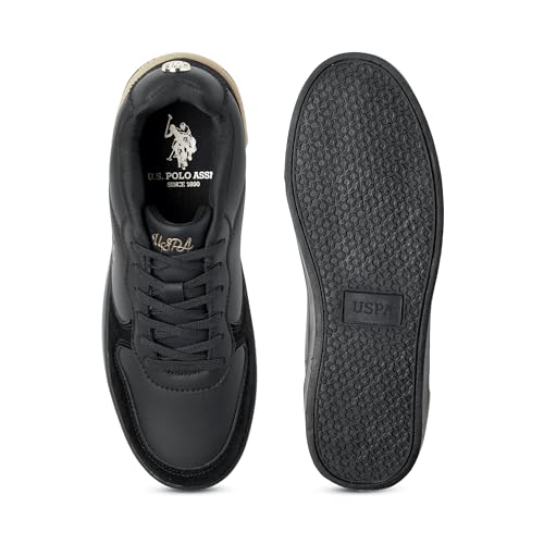 Image of U.S. Polo ASSN. Ingrid Black Sneakers Shoes with Premium Upper
