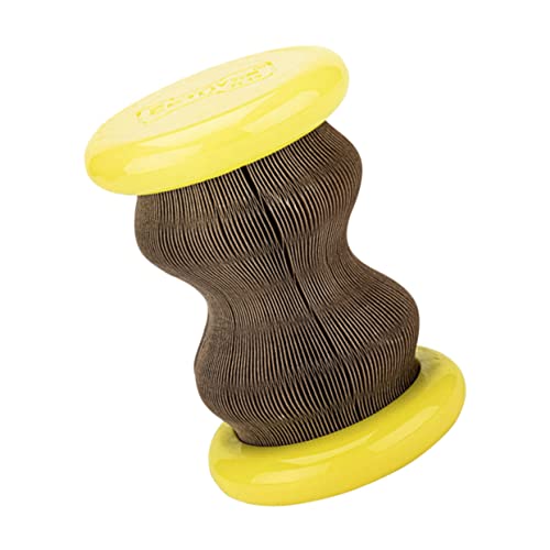 LIOOBO Katzenkratzbrett Wellpapier Gelb